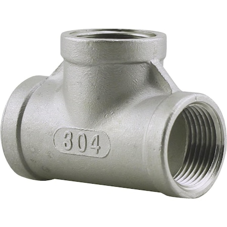 Plumbeeze PLUMB-EEZE 3/8 In. FIP Stainless Steel Tee U2-SST-03